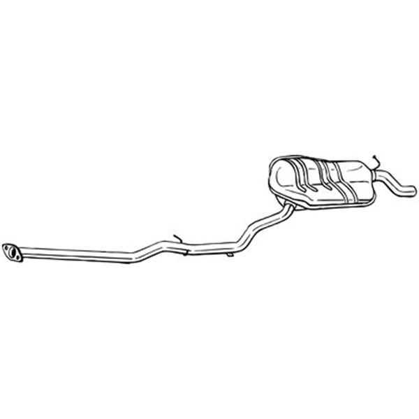 1 silencieux d'échappement arrière Bosal 287515