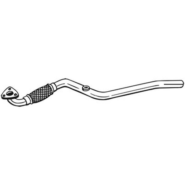 1 tuyau d'échappement avant Bosal 800471