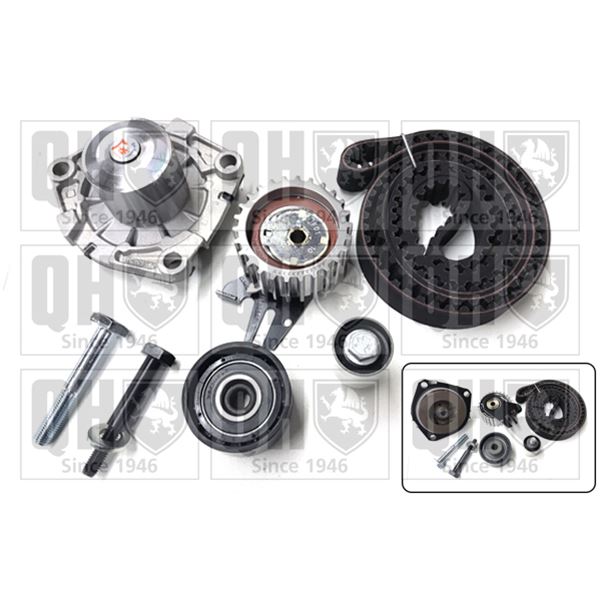 1 kit de distribution + 1 pompe à eau Quinton Hazell QBPK8750