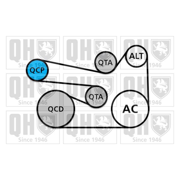 1 kit d'entrainement Quinton Hazell QDK98