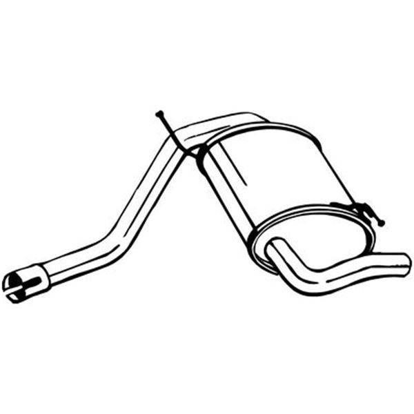 1 silencieux d'échappement arrière Bosal 200113