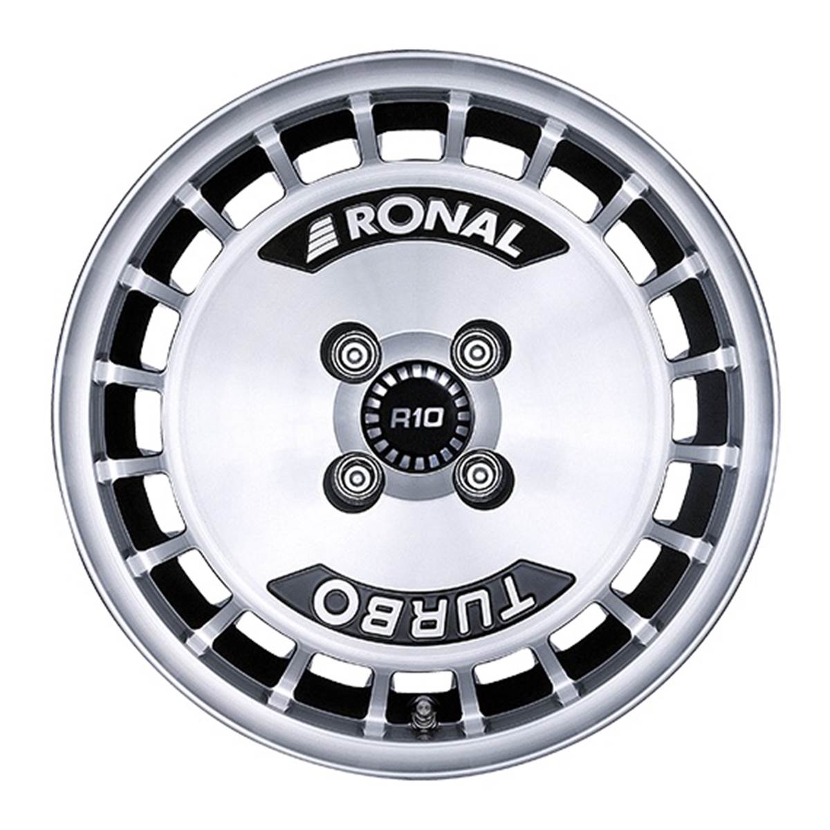 Jante Aluminium Ronal 15 Pouces Noir Brillant Face Polie