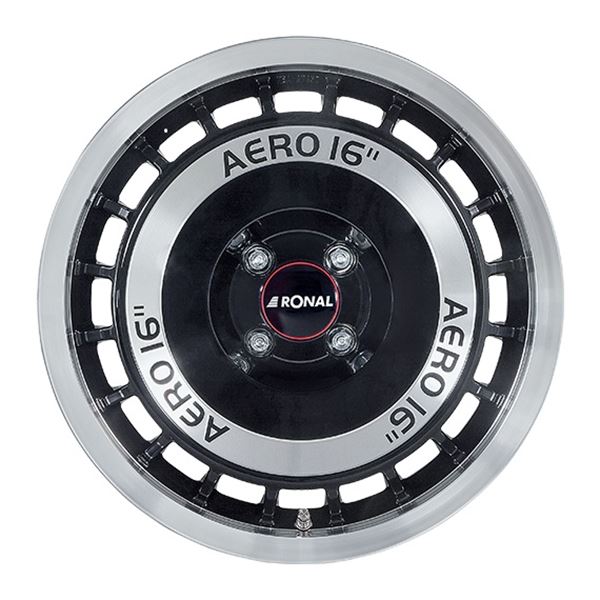 Jante aluminium Ronal 18 pouces Noir Brillant Face Polie