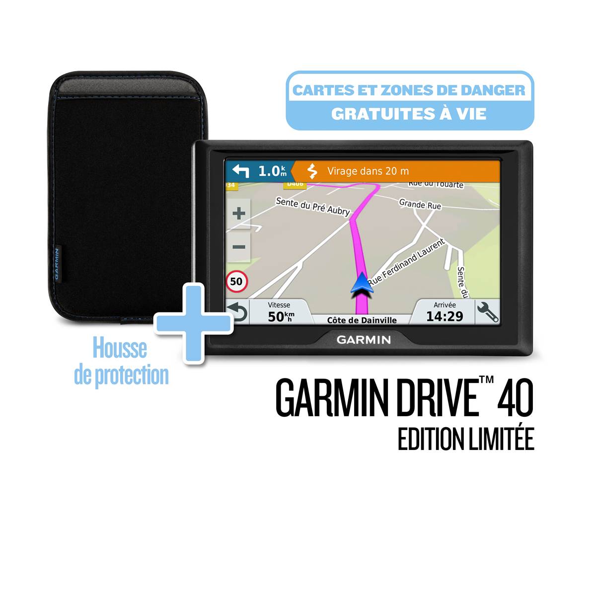 Gps Garmin Drive 40 Lm Se + Housse