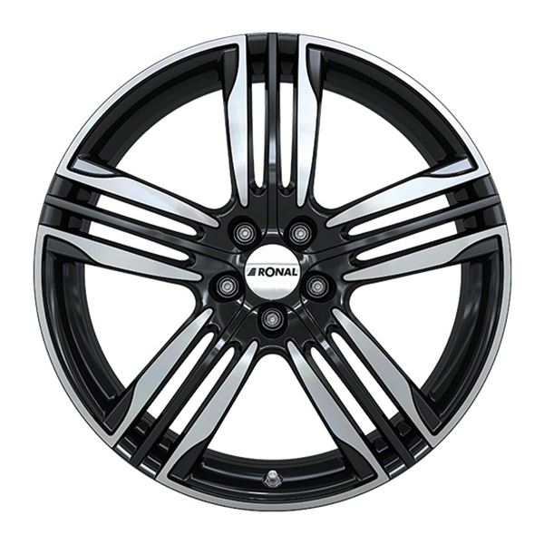 Jante aluminium Ronal 20 pouces Noir Brillant Face Polie
