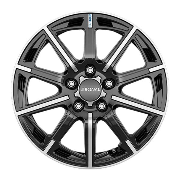 Jante aluminium Ronal 16 pouces Noir Face Polie