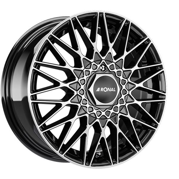 Jante aluminium Ronal 16 pouces Noir Face Polie