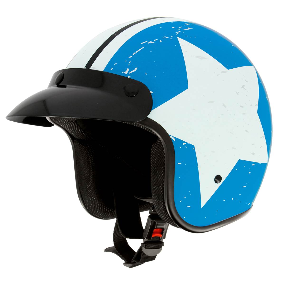 Casque Demi-jet Étoile Mqs T.xl