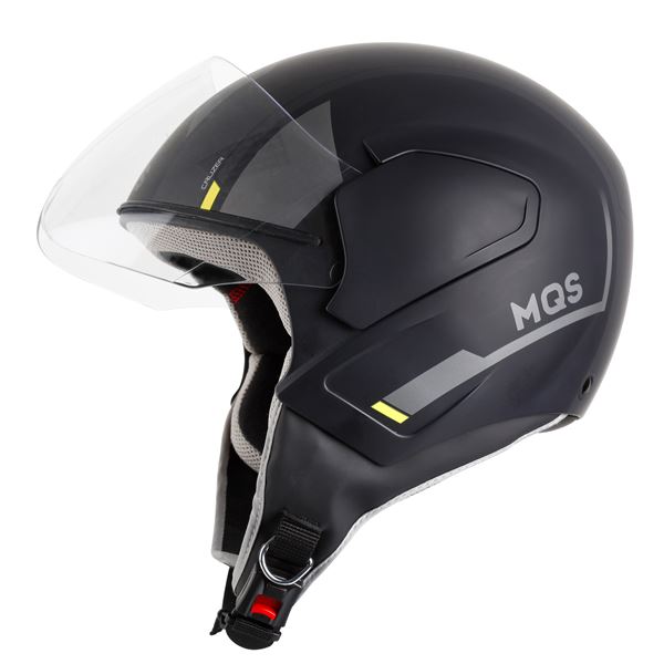 Casque jet graphic noir MQS T.S