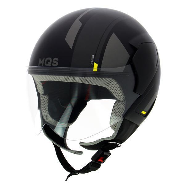 Casque jet graphic noir MQS T.XL