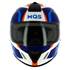 Casque intégral graphic bleu MQS T.S