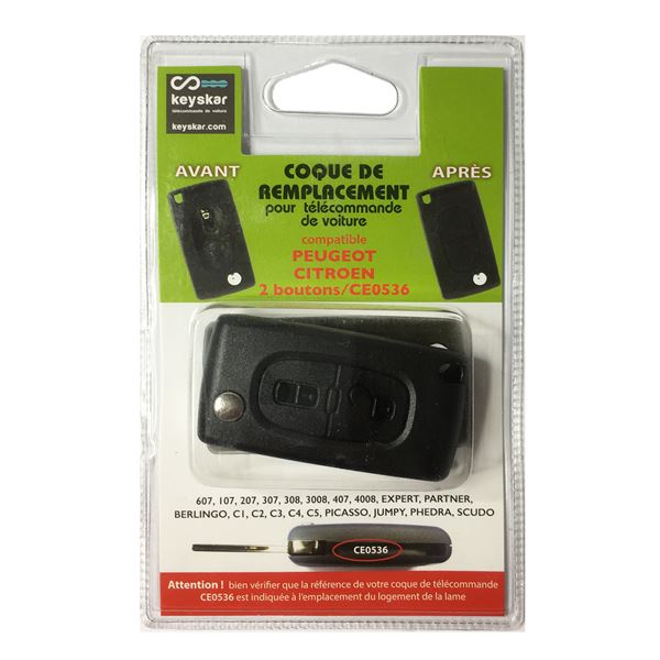 Housse de protection RFID Clé de voiture Look carbone pour clés et cartes  de voiture /
