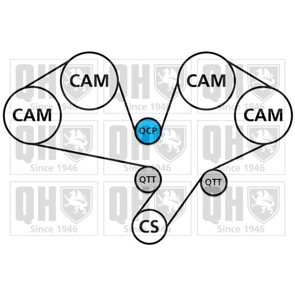 1 kit de distribution Quinton Hazell QBK838