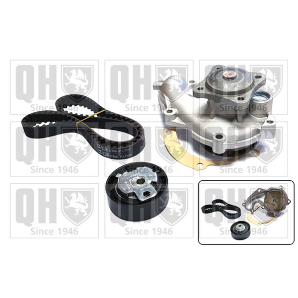 1 kit de distribution + 1 pompe à eau Quinton Hazell QBPK6190