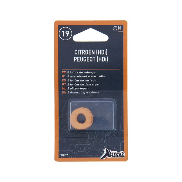 5 Joints de vidange cuivre 10 mm XL TECH