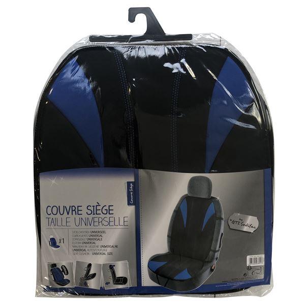 Couvre siège avant Speed bleu