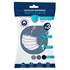 3 masques alternatifs tissu lavables & réutilisables - Coloris Noir / Gris / Bleu