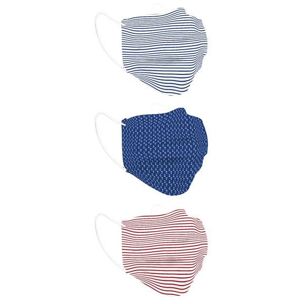3 masques alternatifs tissu lavables & réutilisables - Collection MER