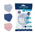 3 masques alternatifs tissu lavables & réutilisables - Collection MER