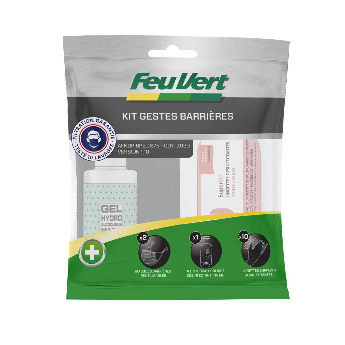 Kit Gestes Barrière Feu Vert