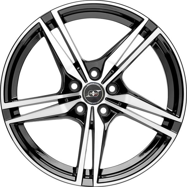 Jante aluminium Infiny Individual 19 pouces Noir Brillant Face Polie