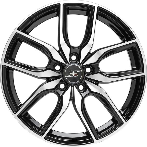 Jante aluminium Infiny Individual 18 pouces Noir Brillant Face Polie