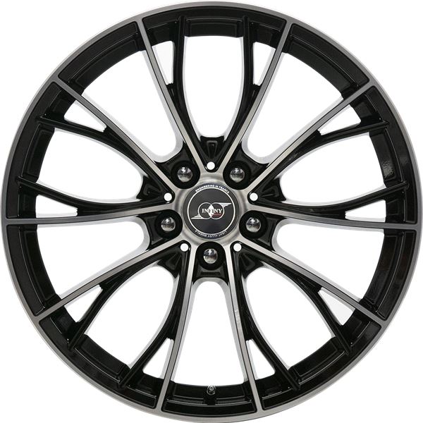 Jante aluminium Infiny Individual 18 pouces Noir Brillant Face Polie