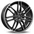 Jante aluminium Racer 18 pouces Noir Satin Face Polie