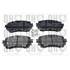 4 plaquettes de frein avant Quinton Hazell BP1901