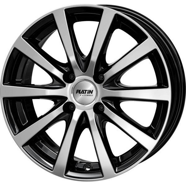 Jante aluminium Platin 15 pouces Noir Poli P 69