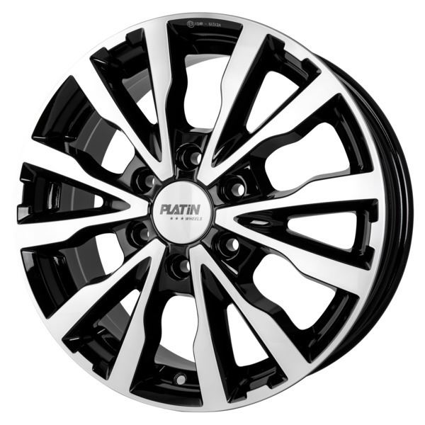 Jante aluminium Platin 16 pouces Noir Poli P 86