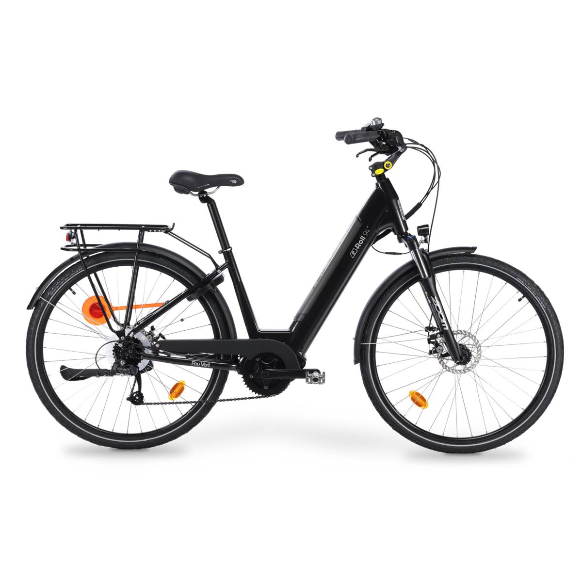 Vélo De Ville Électrique Mixte Feu Vert E-roll 94 Taille 45 Pneus 28"