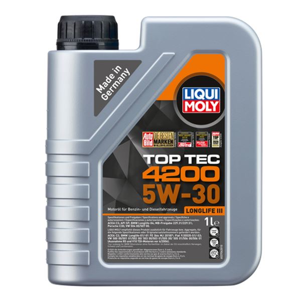 Huile moteur LIQUI MOLY Essence/Diesel Top Tec 4200 5W30 1L