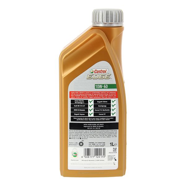 Huile moteur CASTROL Edge Supercar A3/B3-B4 Essence/Diesel 10W60 1L