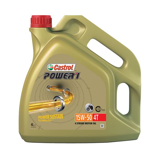 Huile moteur moto CASTROL Power 1 4T 15W50 4L