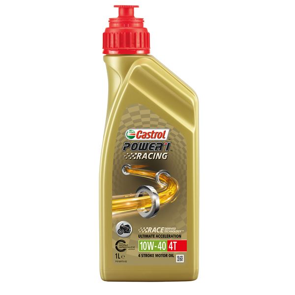 Huile moteur moto CASTROL Power 1 R 4T 10W40 1L
