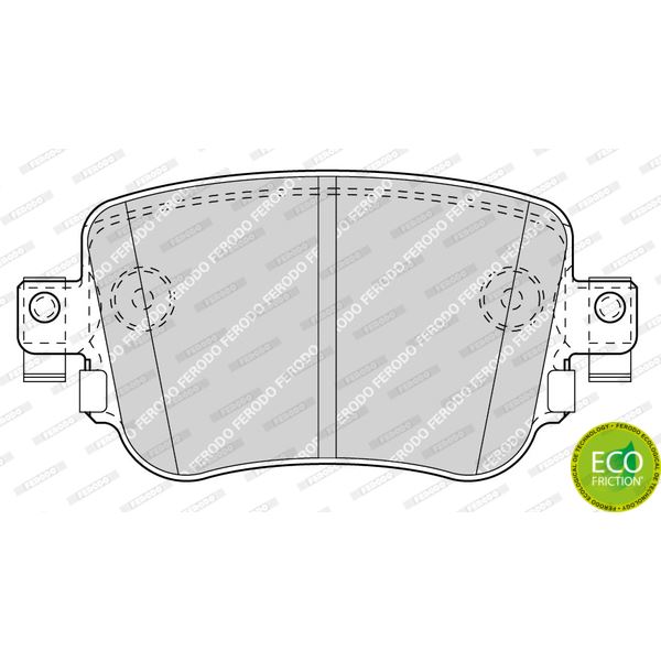 Jeu de Plaquette ARR FERODO FDB4485