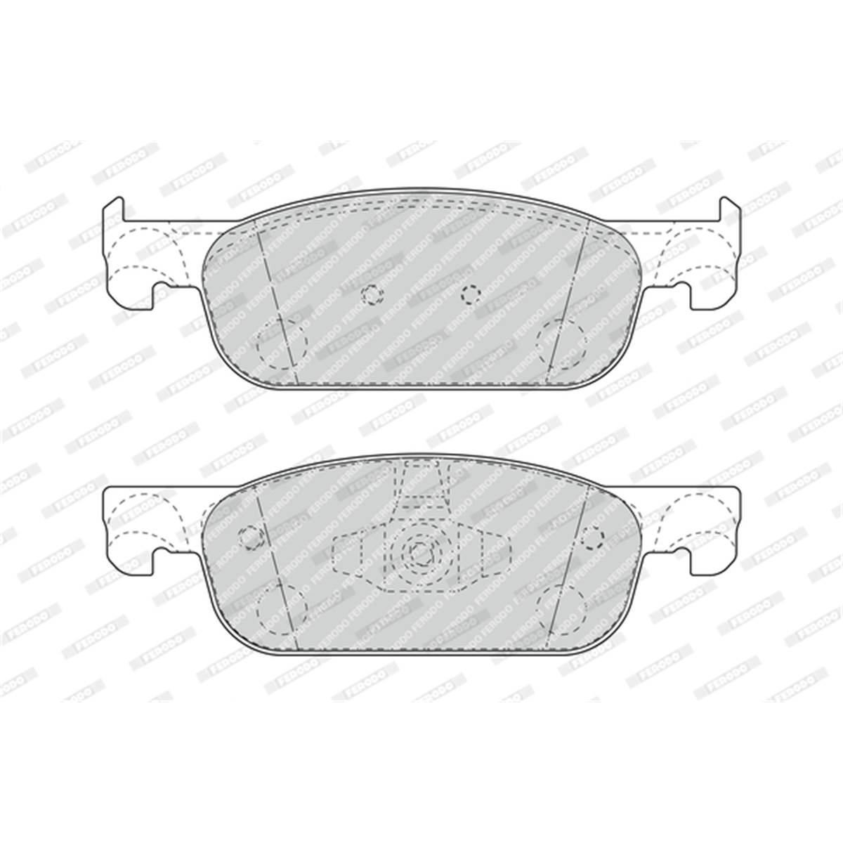 Jeu De Plaquette Avt Ferodo Fdb4907