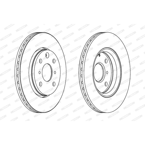 Disque de Frein avant FERODO DDF1527 X2