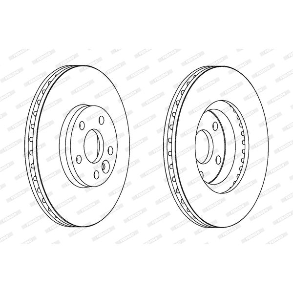 Disque de Frein avant FERODO DDF1567 X2