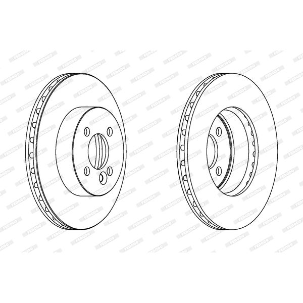 Disque de Frein avant FERODO DDF1617 X2