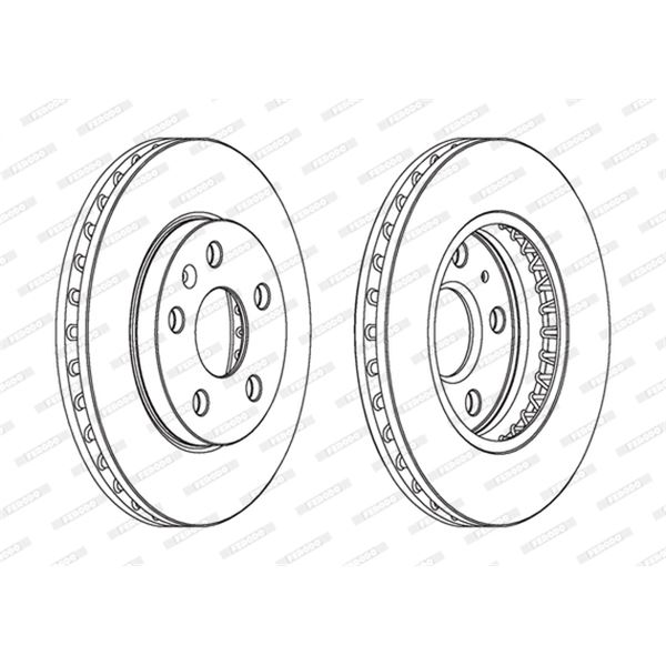 Disque de Frein avant FERODO DDF1721C X2