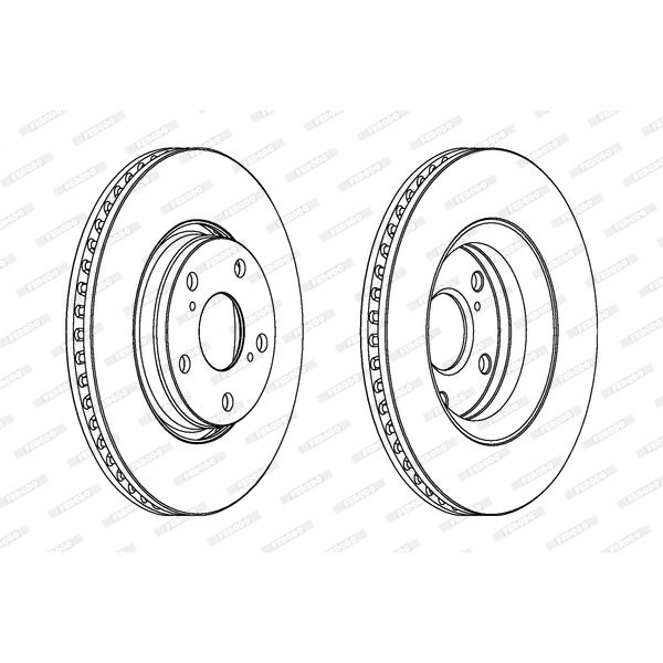 Disque de Frein avant FERODO DDF1756 X2