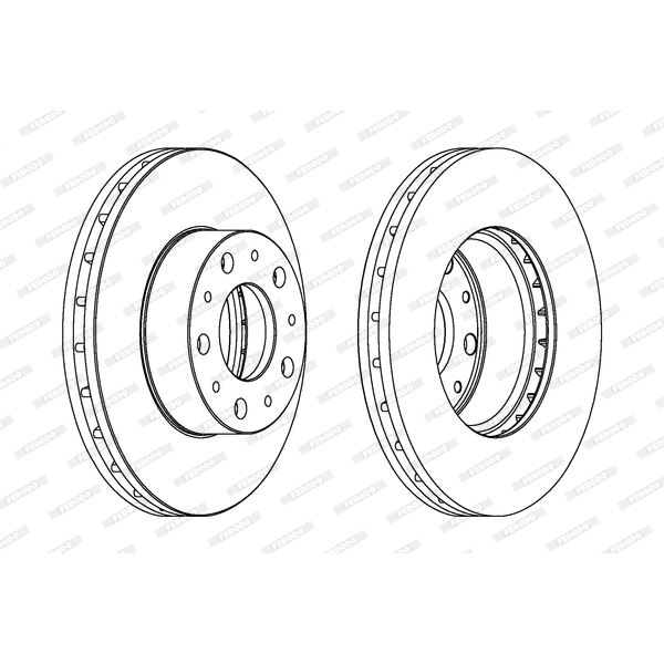 Disque de Frein avant FERODO DDF1800 X2