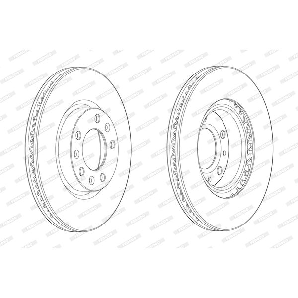 Disque de Frein avant FERODO DDF2405C X2