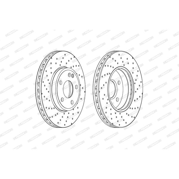 Disque de Frein avant FERODO DDF2464C X2