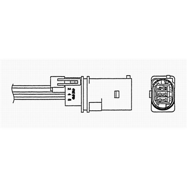 NGK Sonde Lambda UAA0004-VW004 - Compatible VW, Audi, Seat, Skoda - Pièce Auto Essentielle