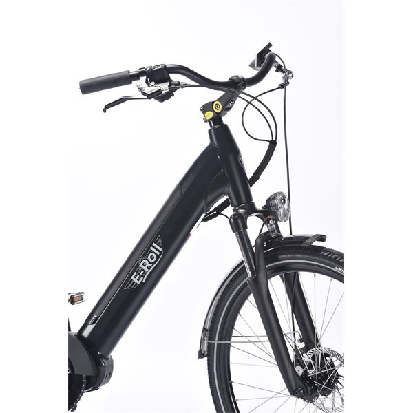 Vélo de ville électrique mixte Feu Vert E-Roll 92 taille 45