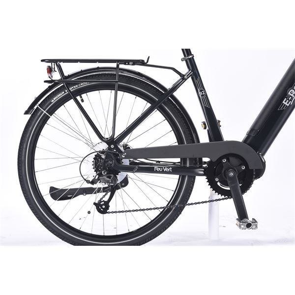 Vélo de ville électrique mixte Feu Vert E-Roll 92 taille 45
