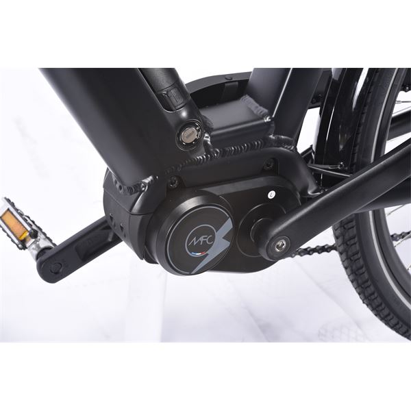 Vélo de ville électrique mixte Feu Vert E-Roll 92 taille 45